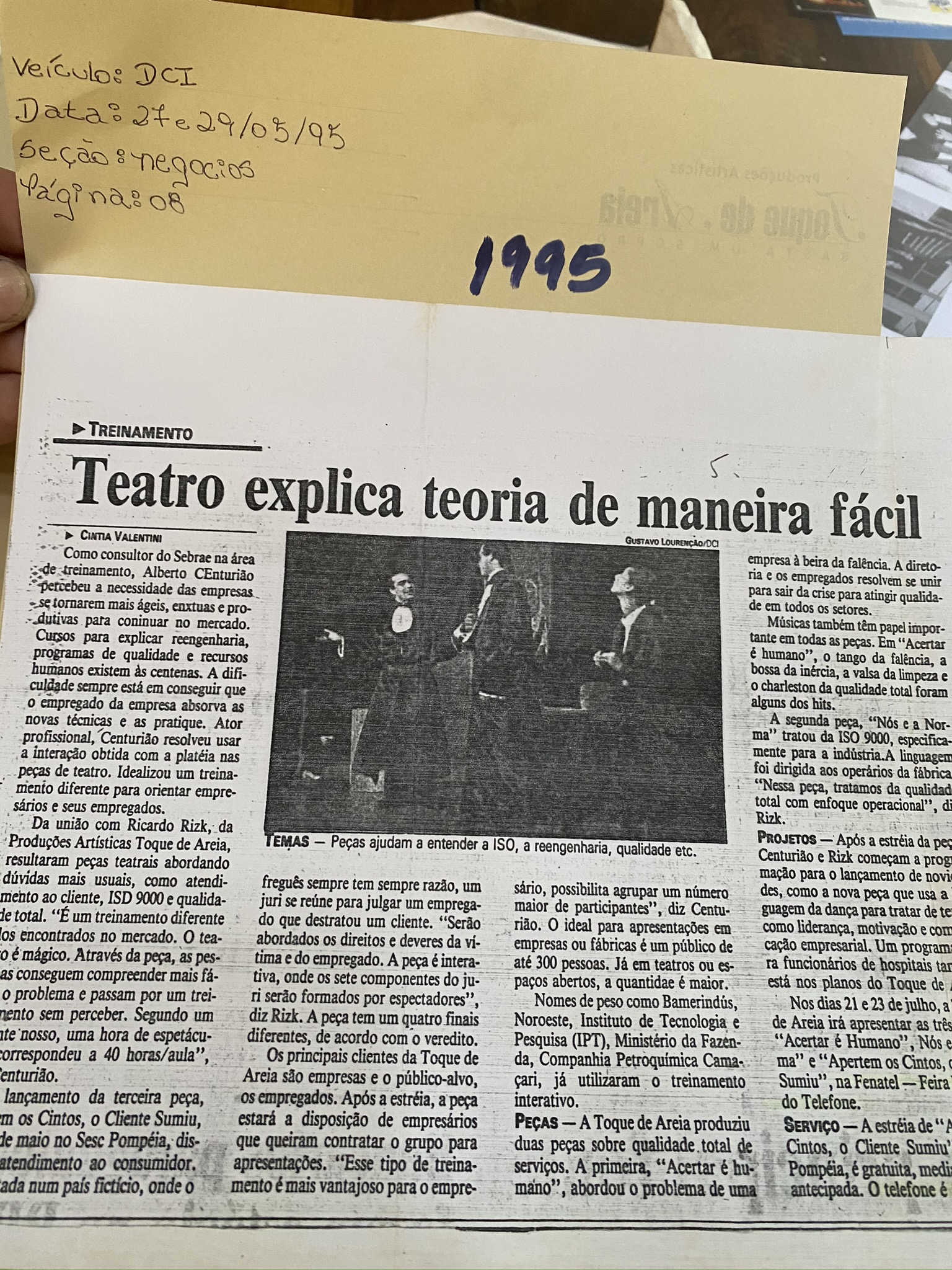 DCI, 27 e 29 de maio de 1995