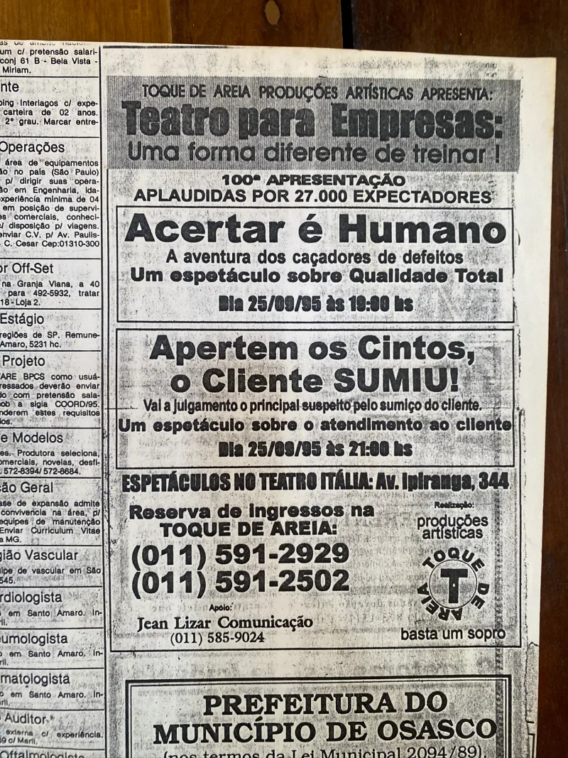 Folha de S.Paulo, 14 de abril de 1996
